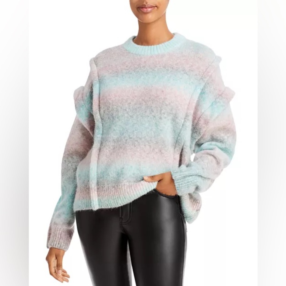 IRO Paris Luxury Alpaca Wool Blend Pastel Valya Pullover Sweater